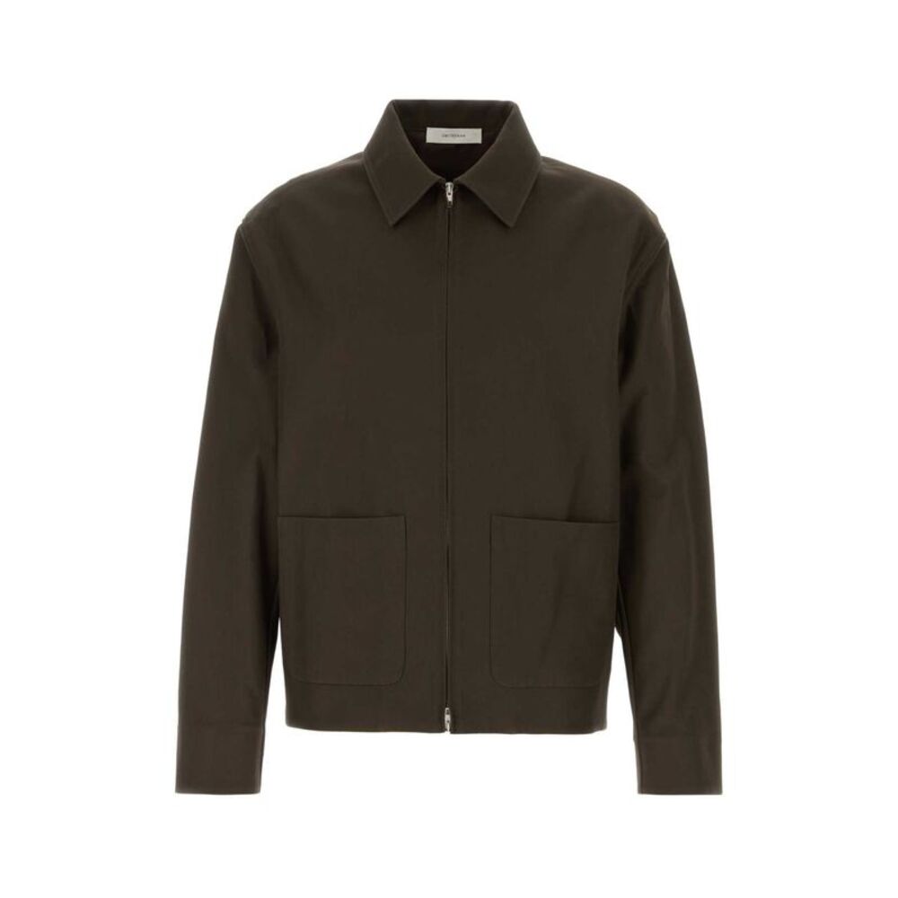 Umit Benan Men Chocolate Cotton Blend Norm Jacket